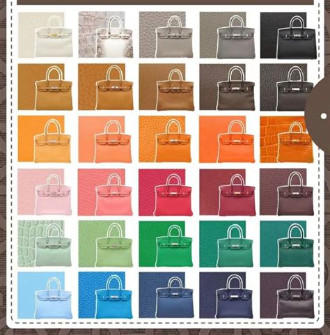 best color hermes birkin bag|hermes bag color chart.